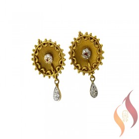 Gold Casting Ear Rings 1020010